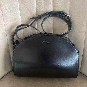 A.P.C. demi lune half moon leather bag